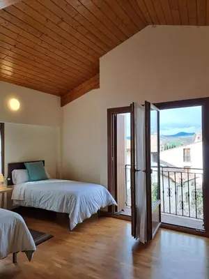 Cama o camas de una habitación en Casa Rural Torreblanca