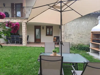 Jardín al aire libre en Casa Rural Torreblanca