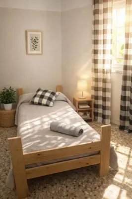 Cama o camas de una habitación en Manuela Casa Rural I