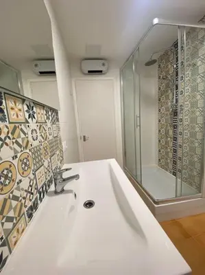 Un baño de Apartamento ideal para familias