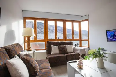 Zona de estar de Rural apartment in the mountains