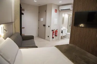 Cama o camas de una habitación en TUEH TUDELA BALCON DE BARDENAS