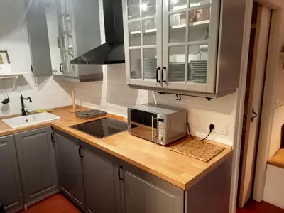 Una cocina o zona de cocina en Apartamentos Sallent de Gállego 3000