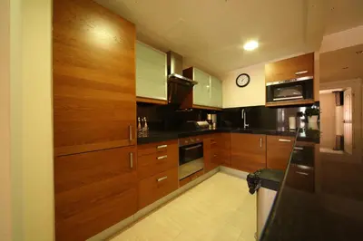 Una cocina o zona de cocina en Ebro Fishing Exlusiv Appartment