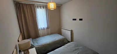 Cama o camas de una habitación en Mirador de Cerler