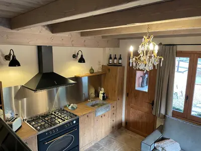 Una cocina o zona de cocina en Touristic Ballonga Horses