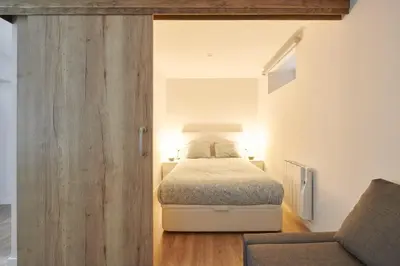 Cama o camas de una habitación en La casita de Ane - Panticosa