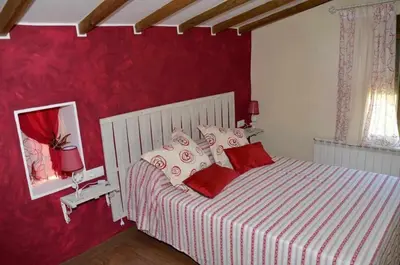 Cama o camas de una habitación en Casa Albana Alacón