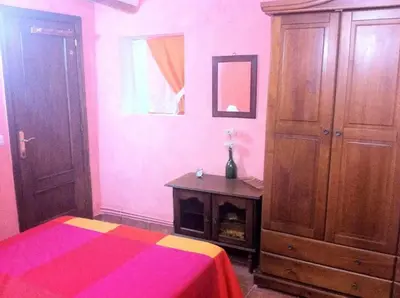 Cama o camas de una habitación en Casa Albana Alacón