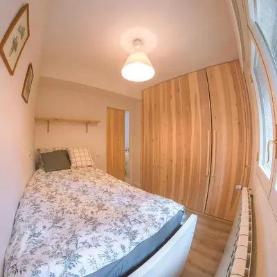 Cama o camas de una habitación en Apartamento en Formigal luminoso con balcón y vistas