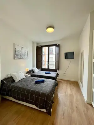 Cama o camas de una habitación en Alfonso I el Batallador