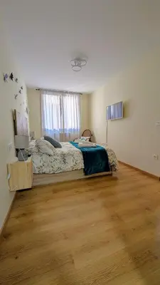 Cama o camas de una habitación en Quiñon de la Partacua Escarrilla