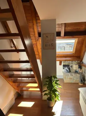 Una cocina o zona de cocina en DUPLEX con encanto en Bagergue y guarda esquíes