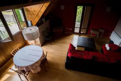 Zona de estar de Casa Sandinies