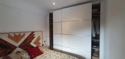 Cama o camas de una habitación en precioso Apartamento con vistas al pico Cerler