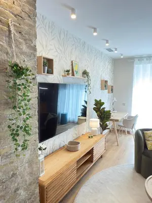 Una televisión o centro de entretenimiento en Exclusivo Loft en Zaragoza-1