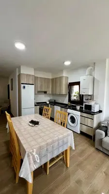 Una cocina o zona de cocina en Apartamentos Lamata