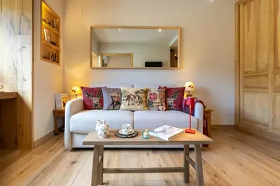 Zona de estar de Apartamento Ruda - en Vielha