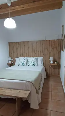 Cama o camas de una habitación en Casa Carmeta Beceite