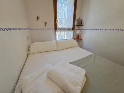 Cama o camas de una habitación en La Encina, Acogedor apartamento con piscina - Arafita Apartamentos