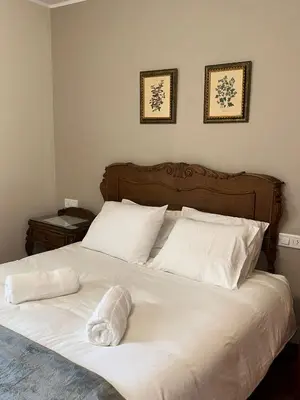 Cama o camas de una habitación en Casa Costa Laspaúles