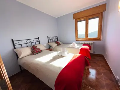 Cama o camas de una habitación en Casa Costa Laspaúles