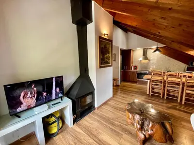 Una televisión o centro de entretenimiento en B09 - Ático en Residencial La Coma - Villmor