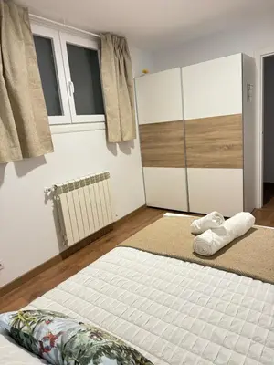 Cama o camas de una habitación en Mirador a la Plaza