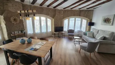 Zona de estar de Apartamentos Almada - calle Alfonso - Plaza SAS