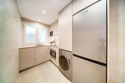 Una cocina o zona de cocina en Apartamento San Lazaro a 5 Min Pabellon Principe Felipe con opcion a Parking