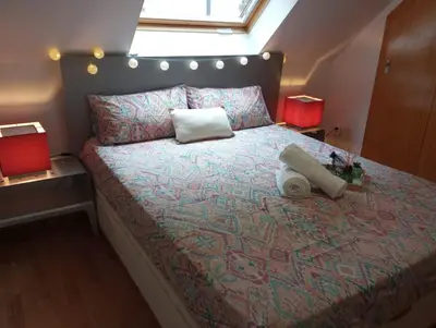 Cama o camas de una habitación en Ático LA FLOR DEL SOL