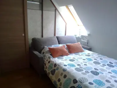 Cama o camas de una habitación en Ático LA FLOR DEL SOL