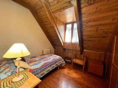 Cama o camas de una habitación en SG1 eraclau - Casa Santa Gemma con WiFi en VIELHA