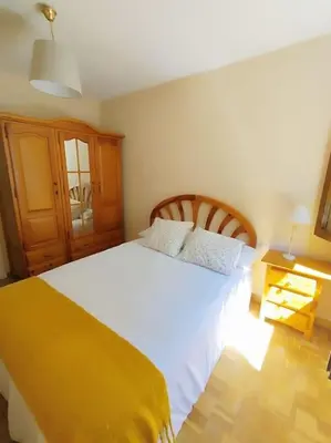 Cama o camas de una habitación en Peña Telera Petfriendly - Arafita Apartamentos