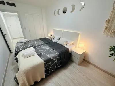 Cama o camas de una habitación en El Teatro del Pilar
