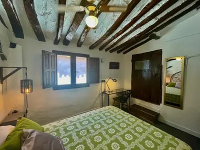 Cama o camas de una habitación en Riojania Slow