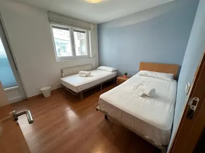 Cama o camas de una habitación en mikasita Pamplona Centro - student housing & coliving