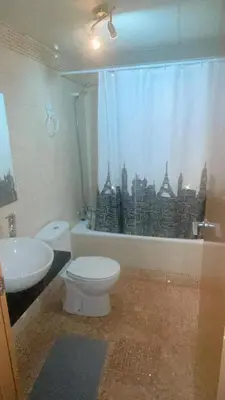 Un baño de Calle las armas 105