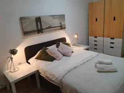 Cama o camas de una habitación en Calle las armas 105