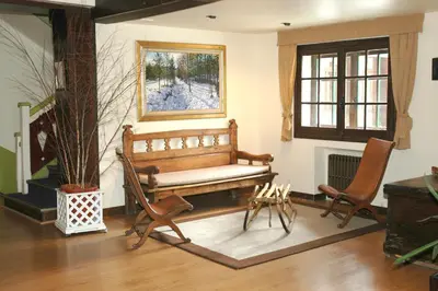 Zona de estar de SNÖ Hotel Candanchú