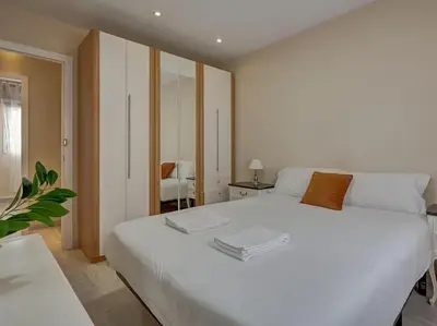 Cama o camas de una habitación en Apartamento El pico