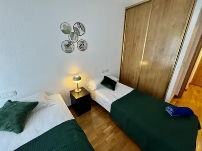 Cama o camas de una habitación en El mirador de César Augusto