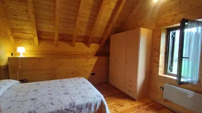 Cama o camas de una habitación en La central de Azparren, junto a la Selva de Irati