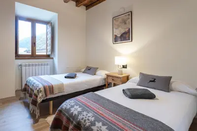 Cama o camas de una habitación en Deth Nord
