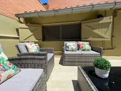 Zona de estar de La Terraza de Pilar
