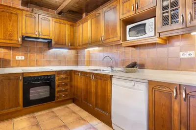 Una cocina o zona de cocina en Casa val de Unhola