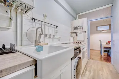 Una cocina o zona de cocina en Dormitalería