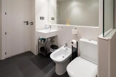 Un baño de Encantador apartamento en el corazón de Pamplona