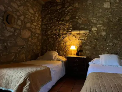 Cama o camas de una habitación en Cal Blasi
