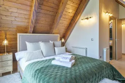 Cama o camas de una habitación en Luderna - Dúplex Sant Marti XII